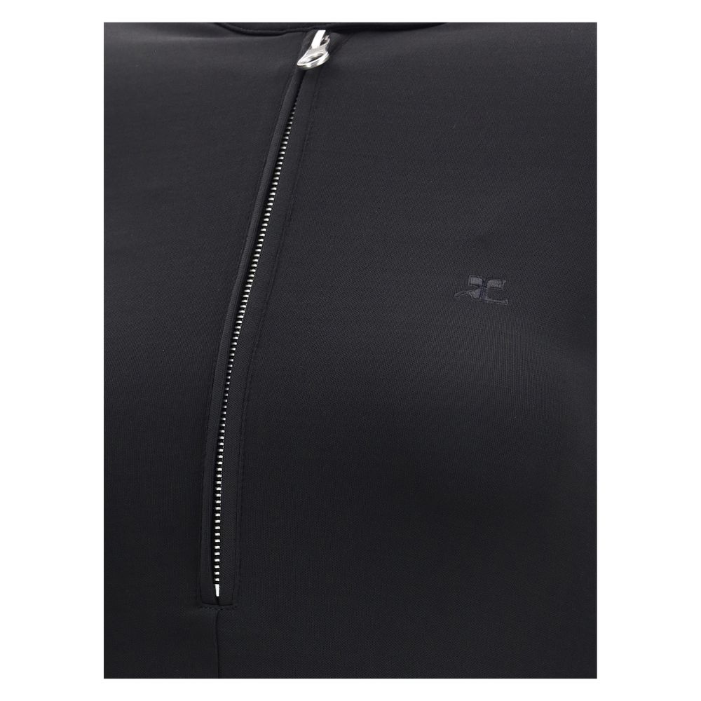 Courrèges Zippered jersey biker Dress