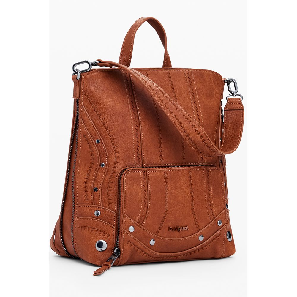 Desigual bruine mini-rugzak van polyethyleen voor dames