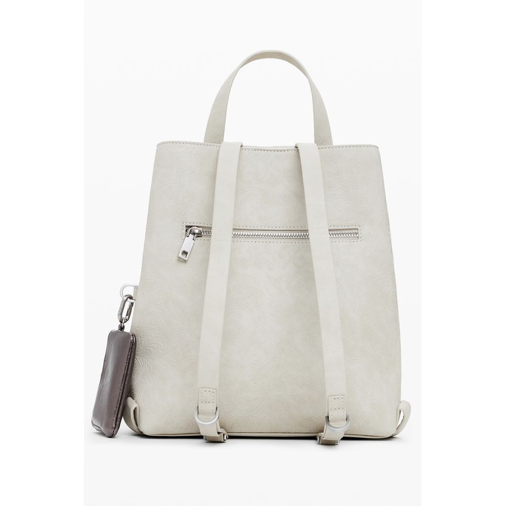 Sac à dos femme Desigual en polyéthylène beige