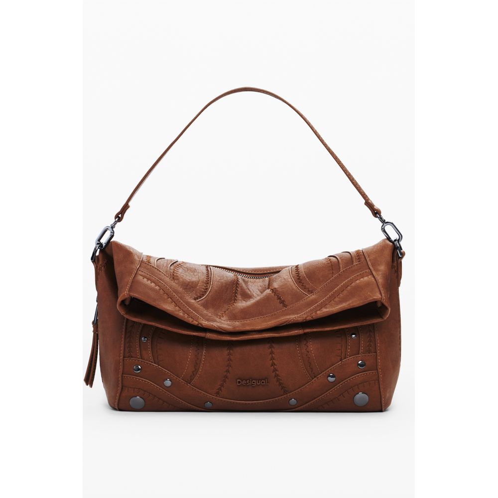 Sac à main pour femme en polyéthylène brun Desigual