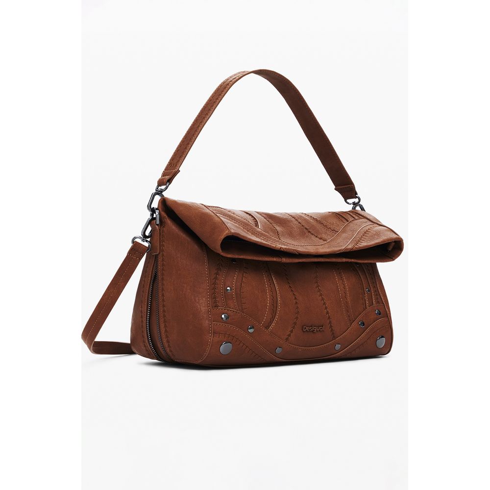 Sac à main pour femme en polyéthylène brun Desigual
