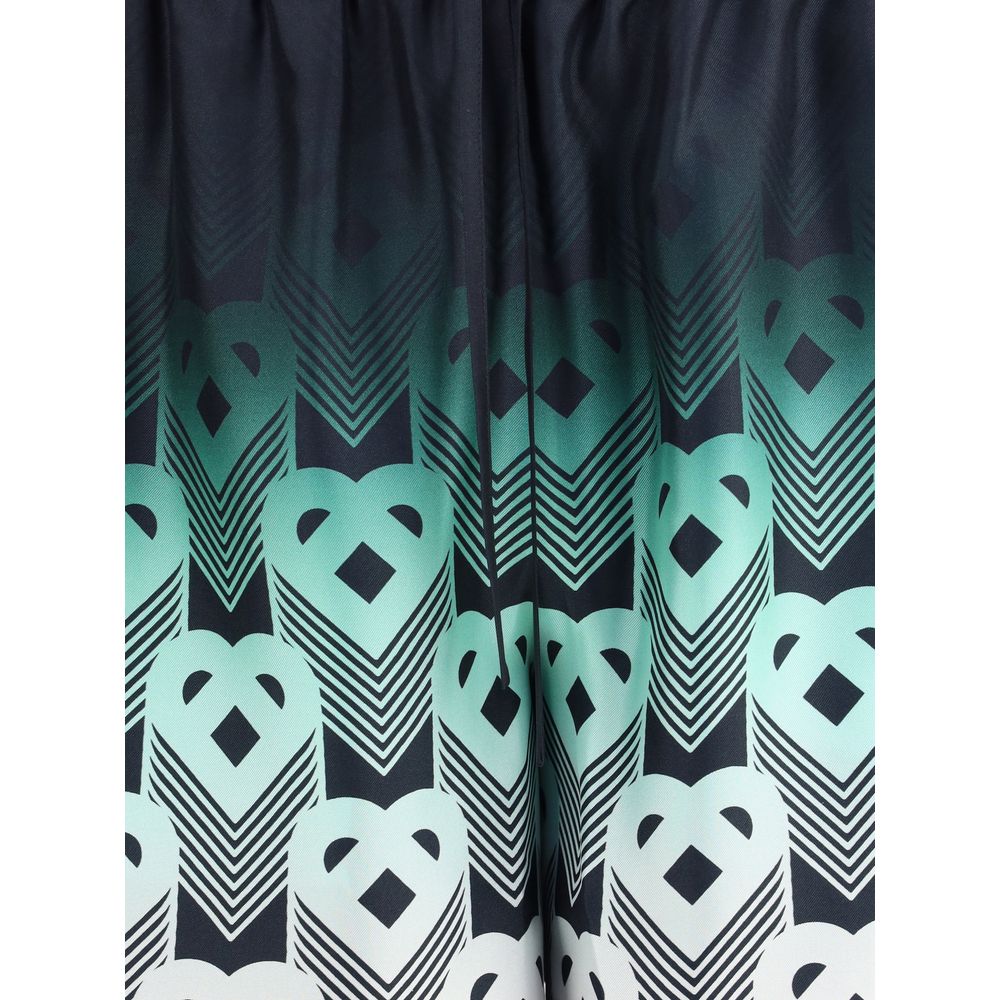 Casablanca Multicolor Zijden Bermuda Shorts