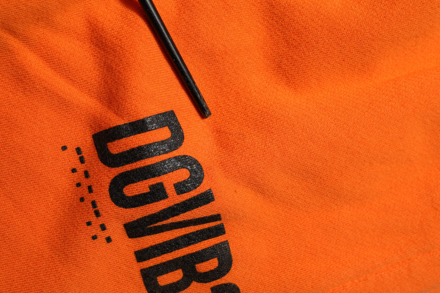 Pantalon de survêtement Dolce & Gabbana orange en coton avec logo DG VIB3 et cordon de serrage