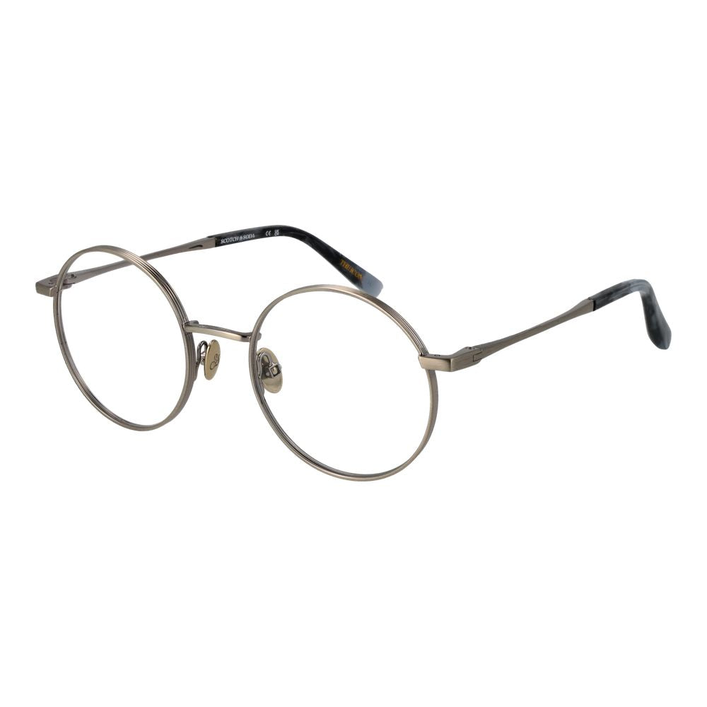 Monture de lunettes pour homme Scotch & Soda, couleur argent.