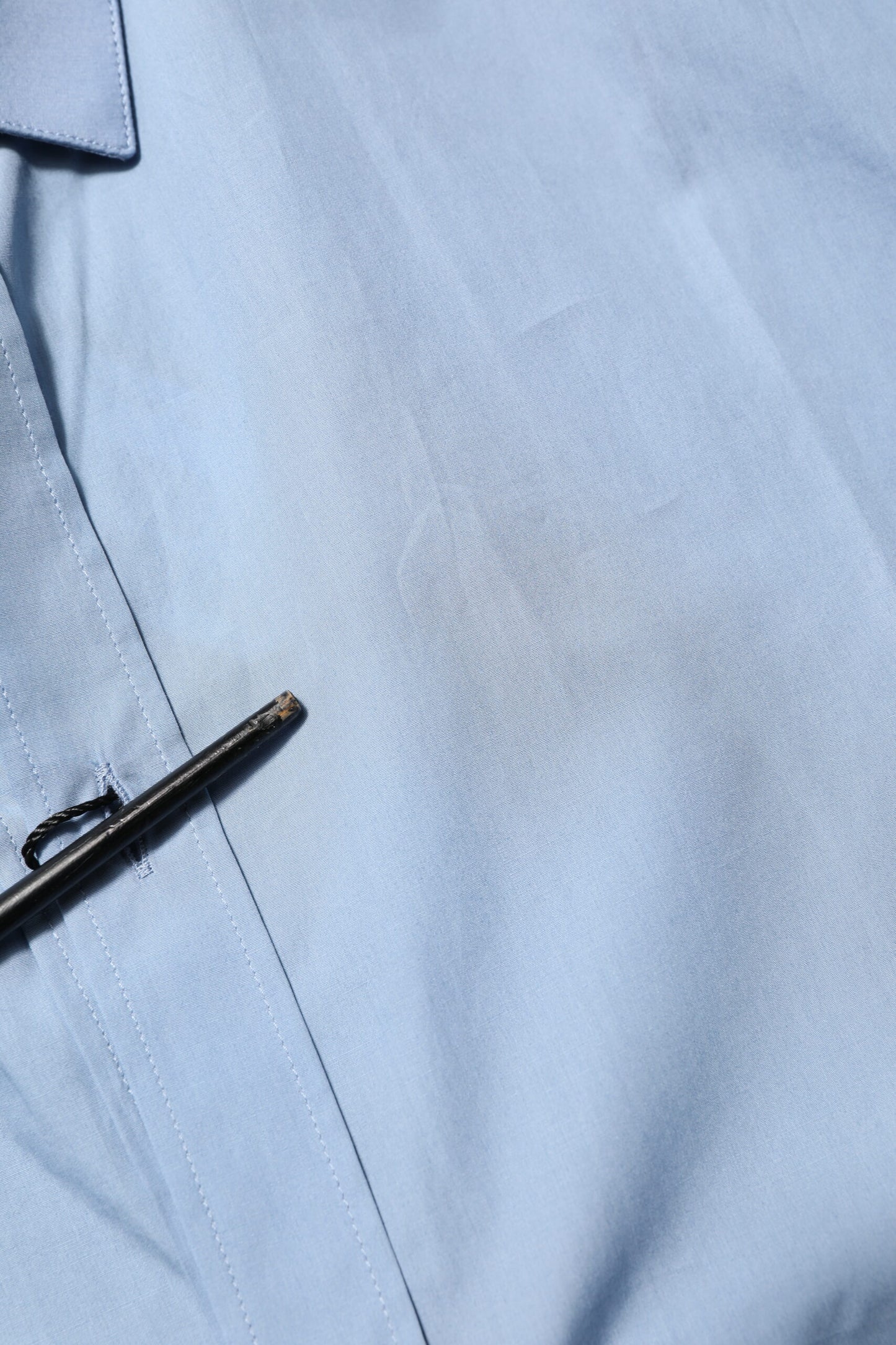 Chemise habillée Dolce & Gabbana bleue en coton à col doré