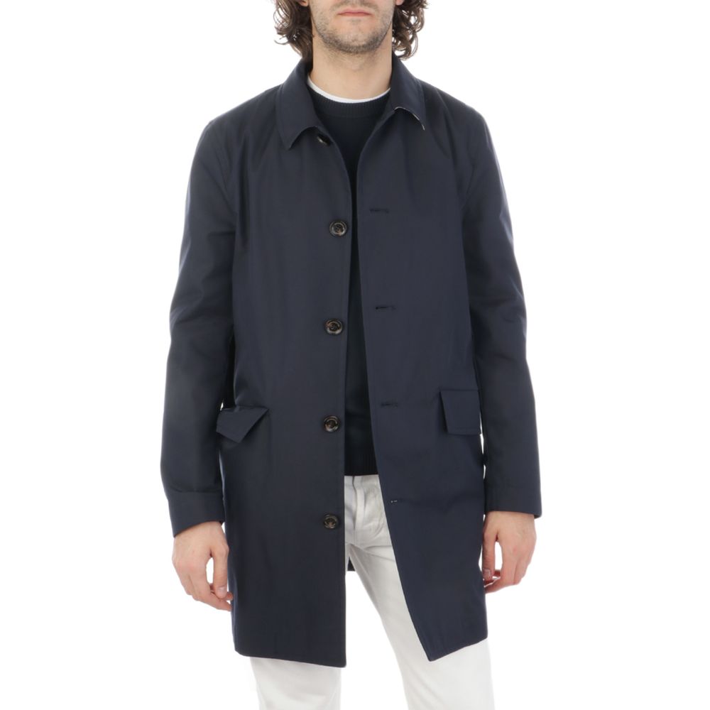 Veste en coton bleu Aquascutum