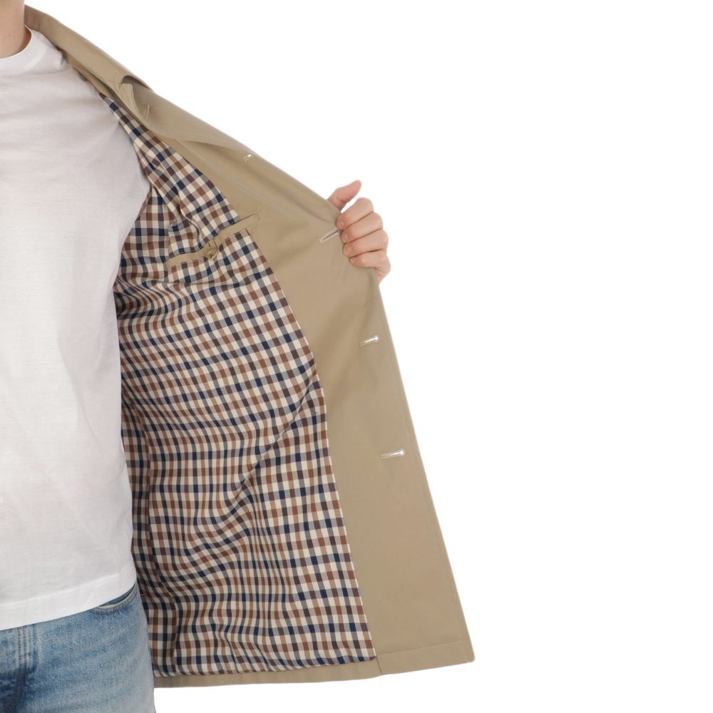 Aquascutum beige katoenen jas