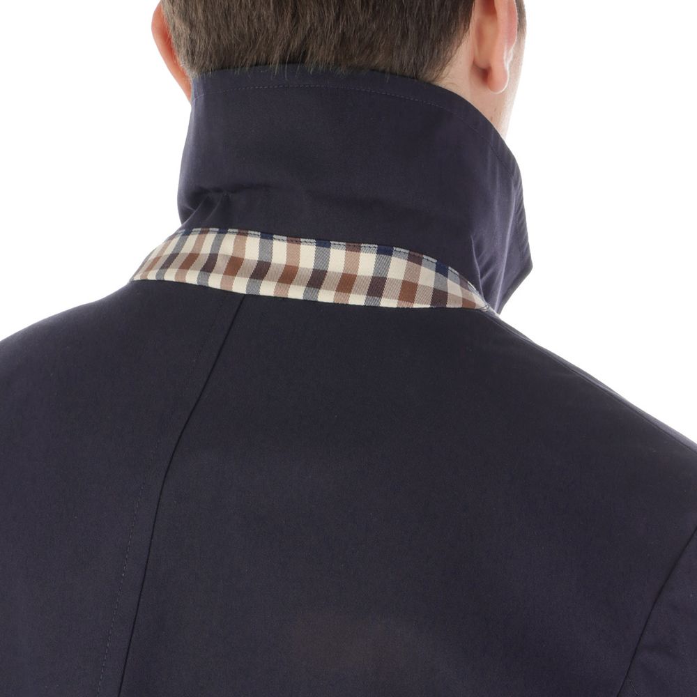 Manteau-pluie en coton bleu pour homme de la marque Aquascutum