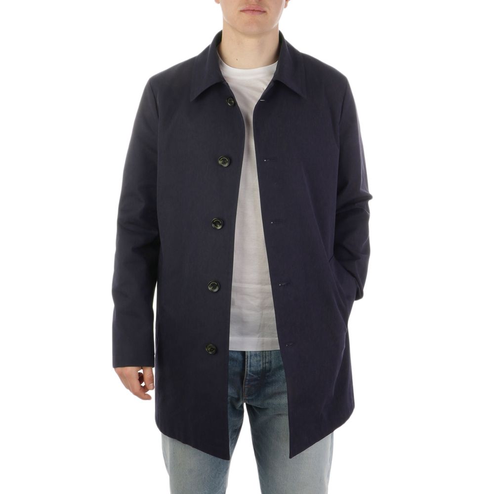 Manteau-pluie en coton bleu pour homme de la marque Aquascutum