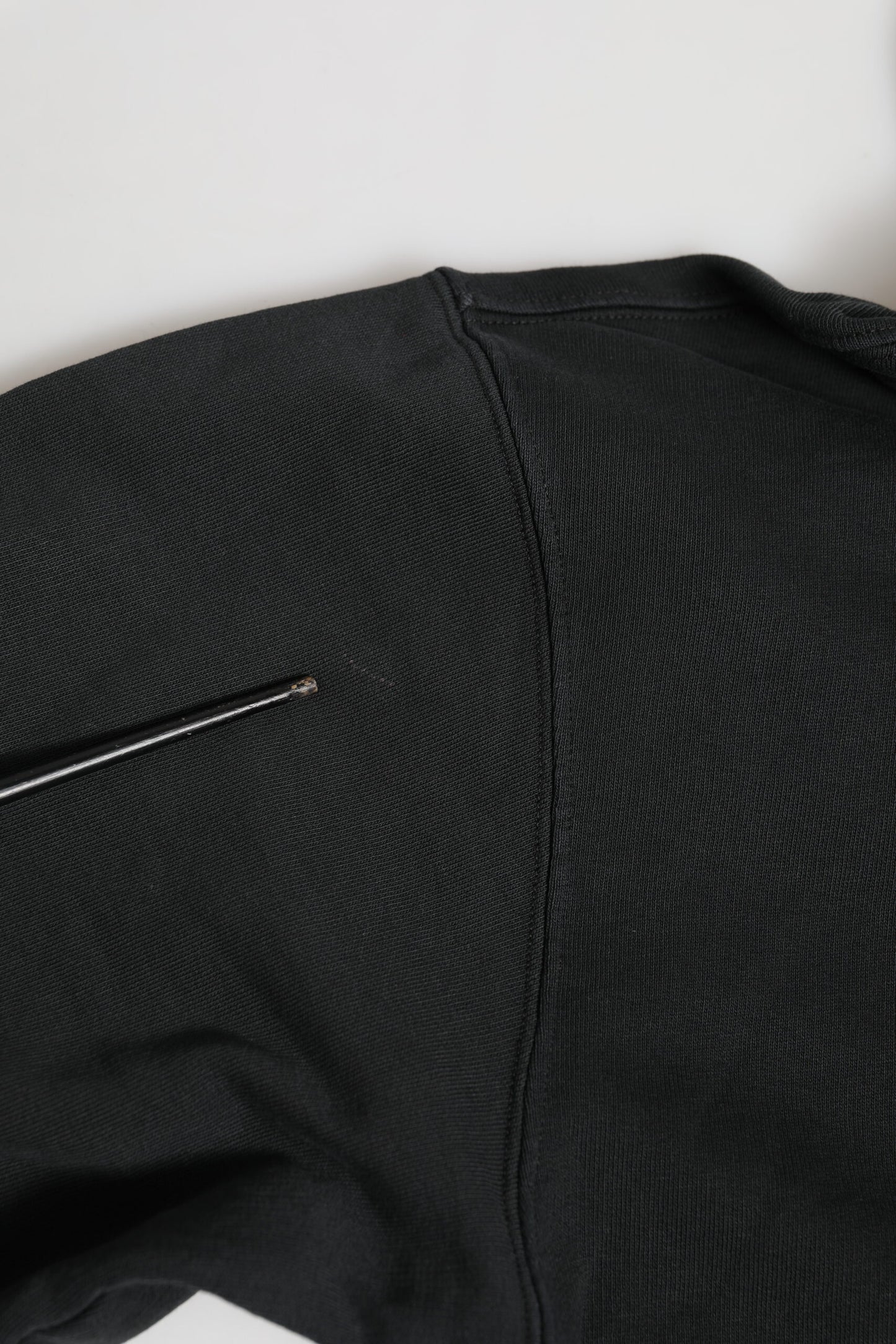 Sweat à capuche à fermeture éclair avec logo noir Dolce & Gabbana