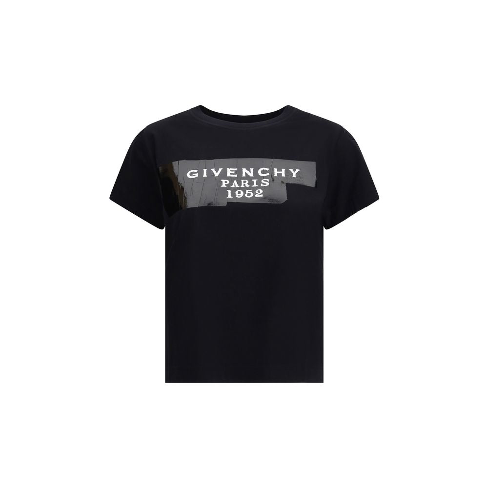 T-shirt en coton Givenchy avec imprimé et ruban noir Givenchy.