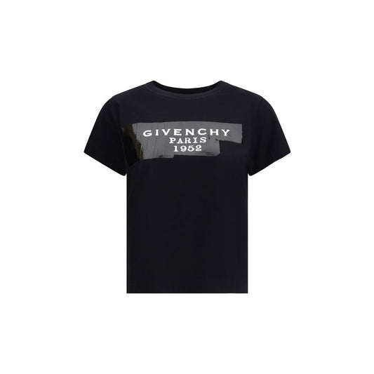 T-shirt en coton Givenchy avec imprimé et ruban noir Givenchy.