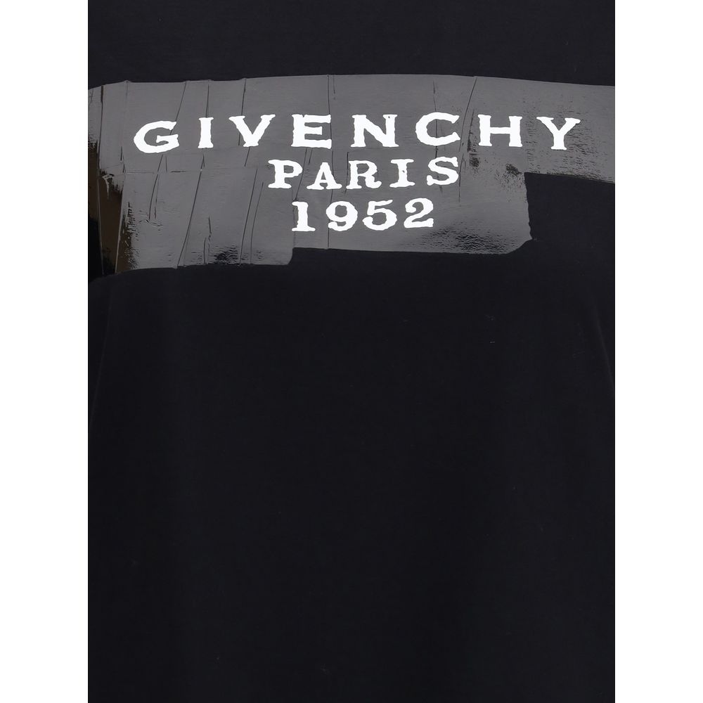 T-shirt en coton Givenchy avec imprimé et ruban noir Givenchy.
