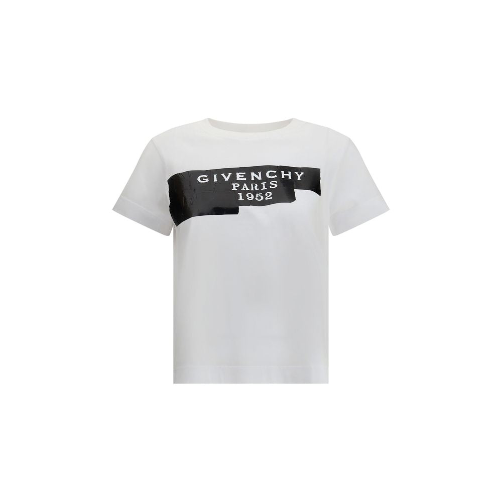 T-shirt en coton Givenchy avec imprimé et ruban noir Givenchy.