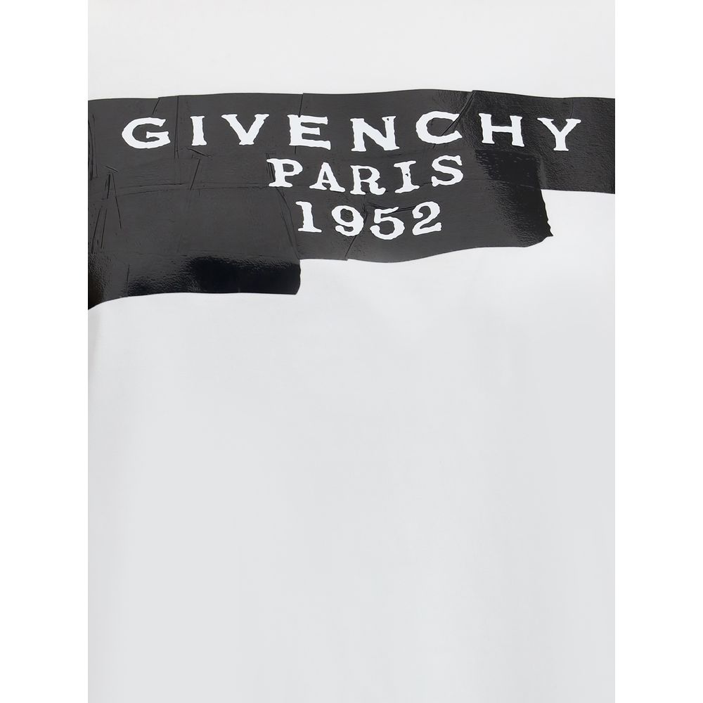 T-shirt en coton Givenchy avec imprimé et ruban noir Givenchy.
