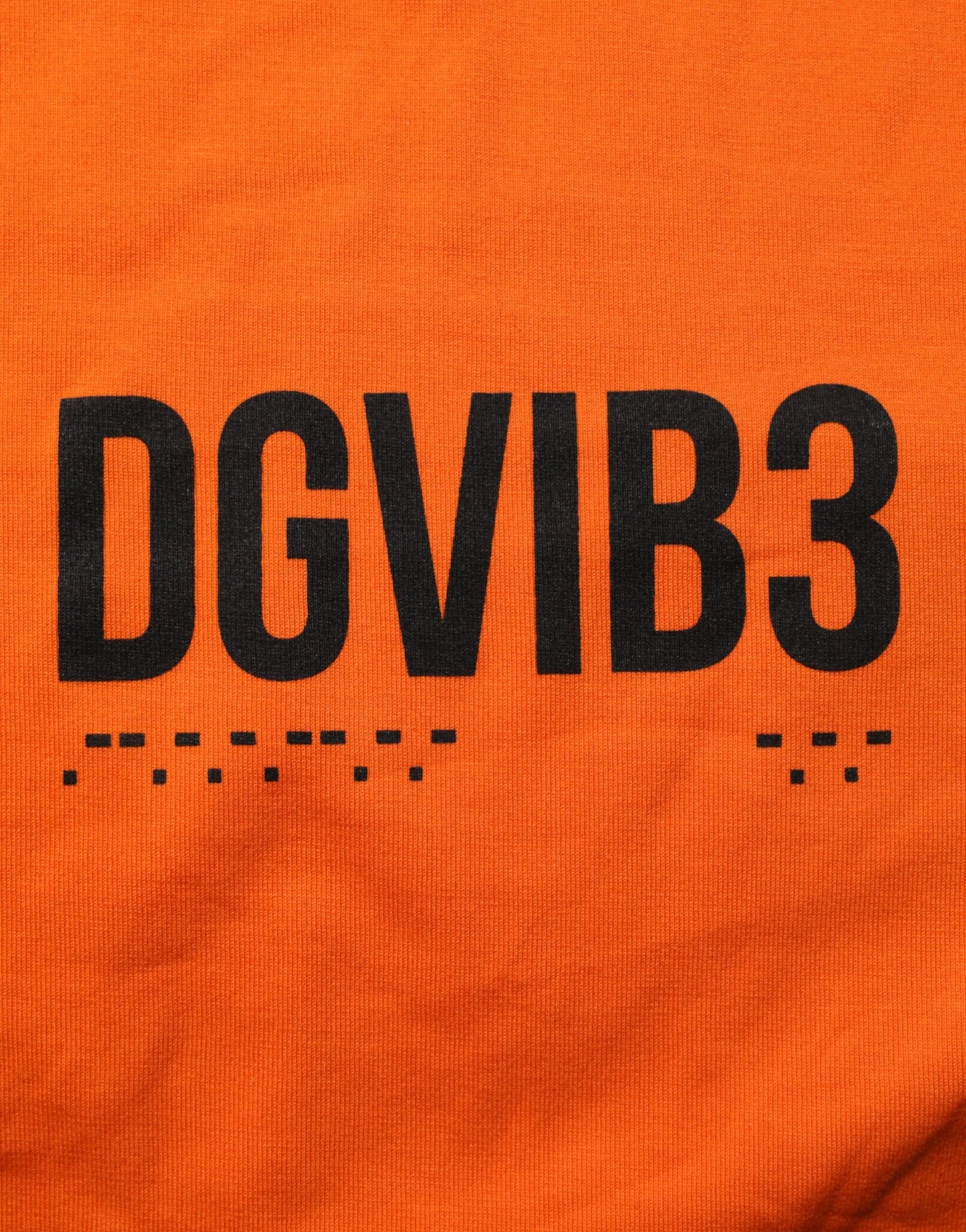 T-shirt à manches courtes et col rond Dolce & Gabbana orange DGVIB3