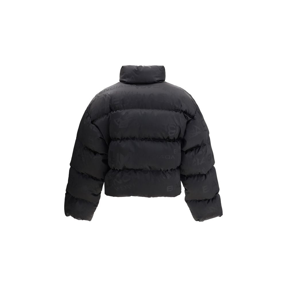 Veste courte et matelassée Balenciaga avec motif logo.
