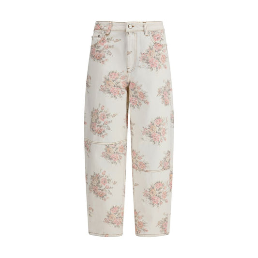 Ganni Stary jeans met bloemenprint