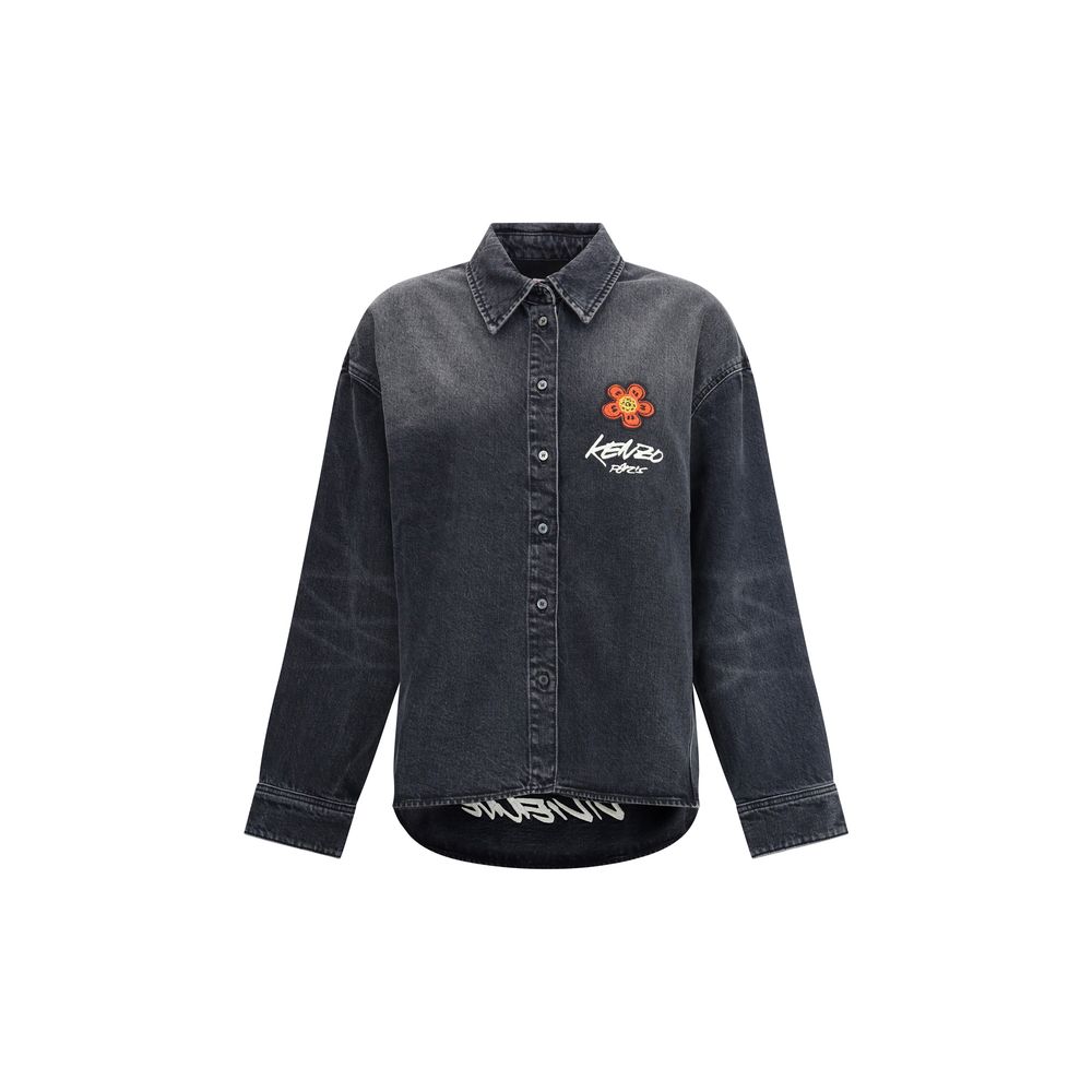 Chemise en jean japonaise brodée Kenzo x Futura Workwear