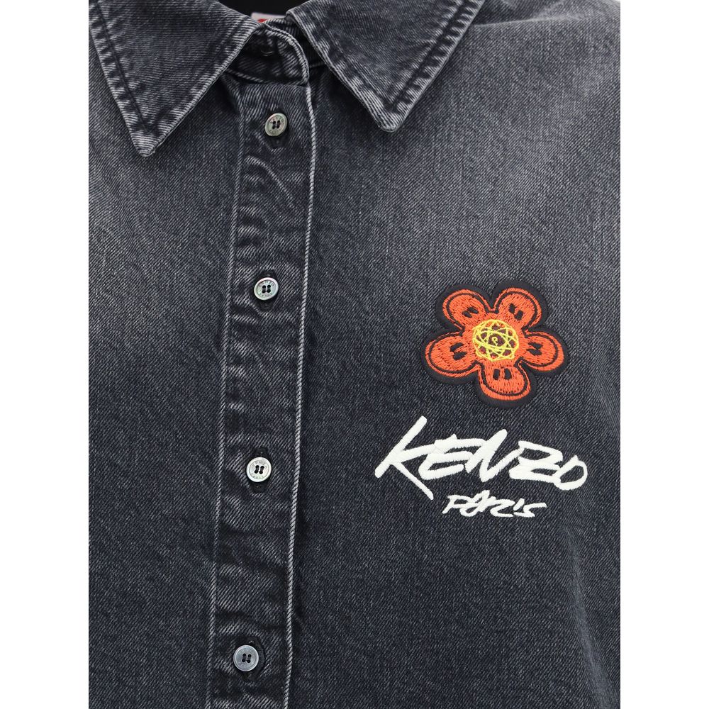 Chemise en jean japonaise brodée Kenzo x Futura Workwear
