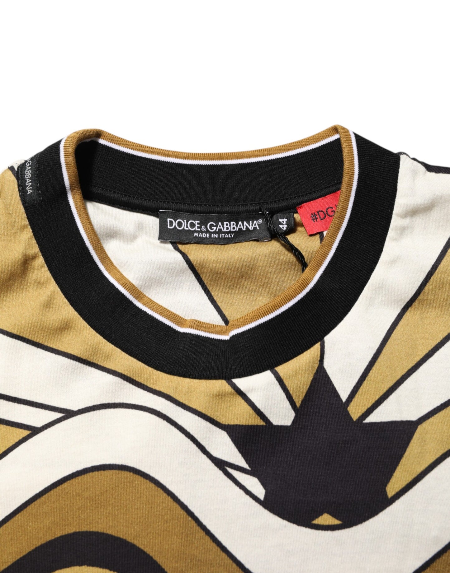 T-shirt Dolce & Gabbana multicolore à col rond avec étoiles pour la génération Y