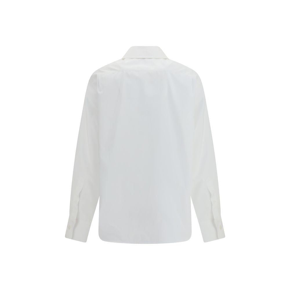Chemise à manches longues avec col décoré d'Alexander McQueen