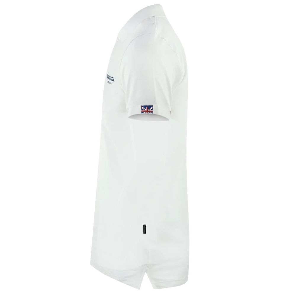 Polo en coton blanc Aquascutum
