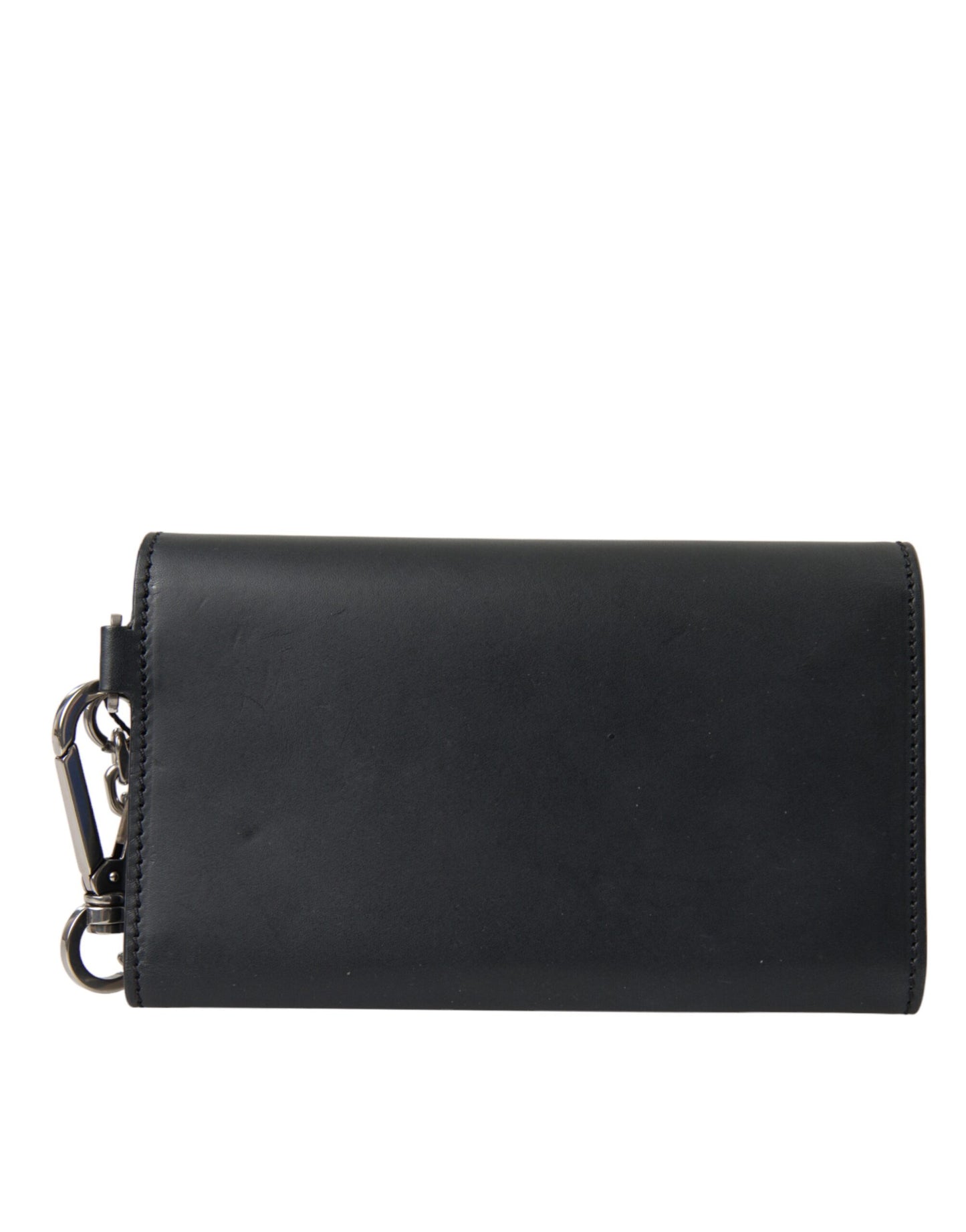Dolce & Gabbana Mini Portemonnee met Logo, Zwart Leder, Borse Bag
