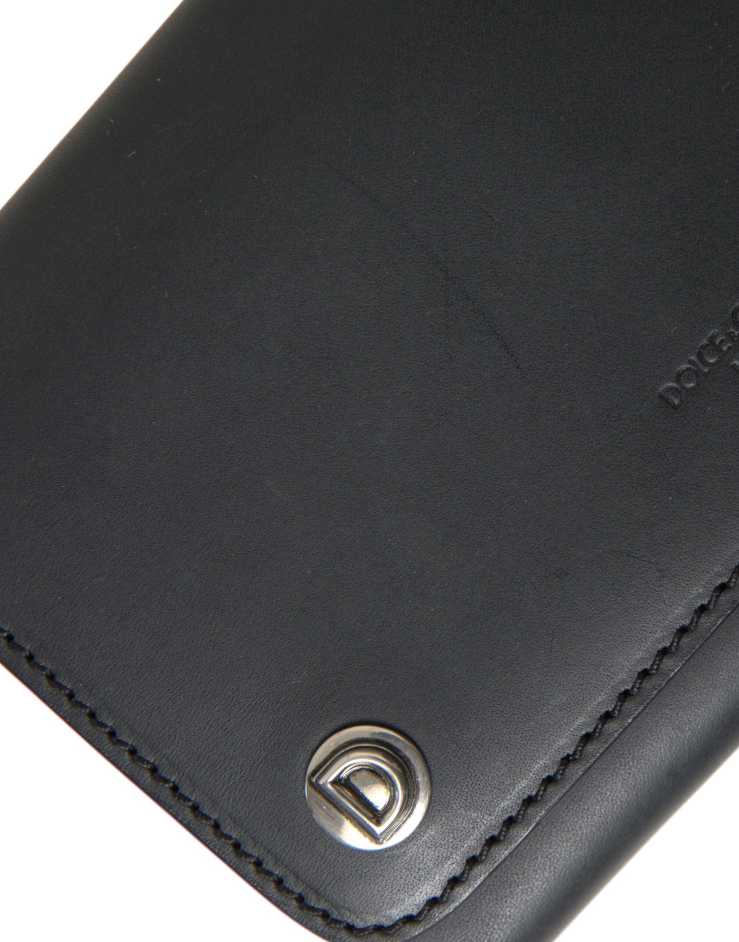 Dolce & Gabbana Mini Portemonnee met Logo, Zwart Leder, Borse Bag