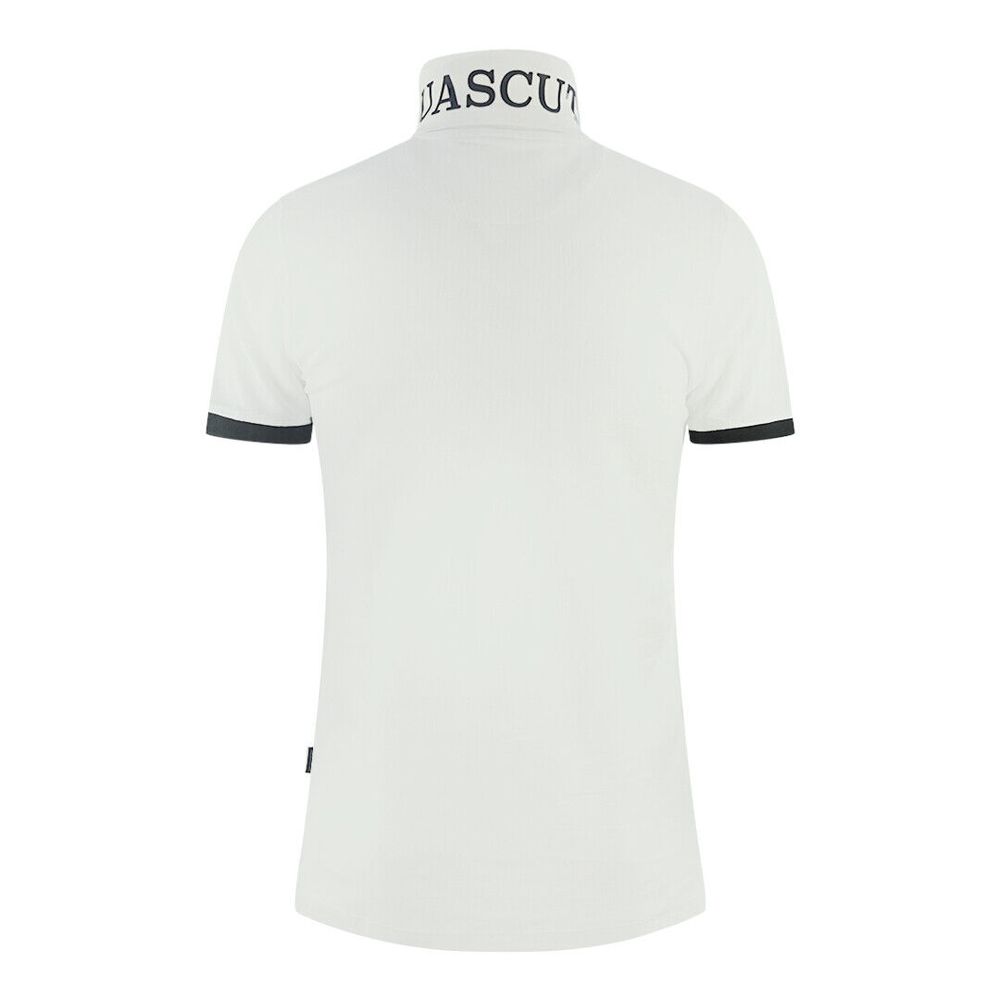 Polo en coton blanc Aquascutum