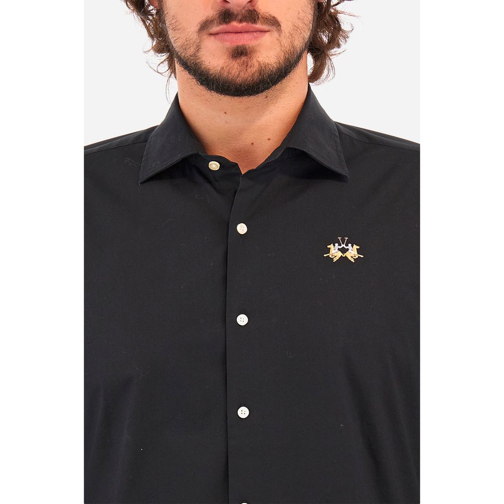 Chemise en coton bleu La Martina