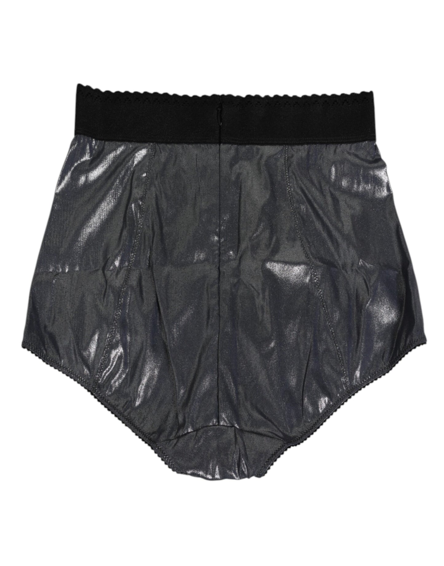 Dolce & Gabbana Gray Silk Stretch Slip Girdle Panty Underwear