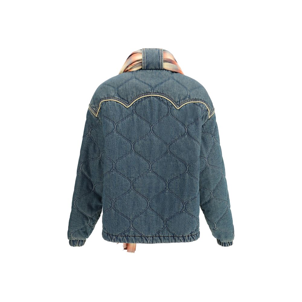 Veste en jean et duvet MARBELL avec écharpe