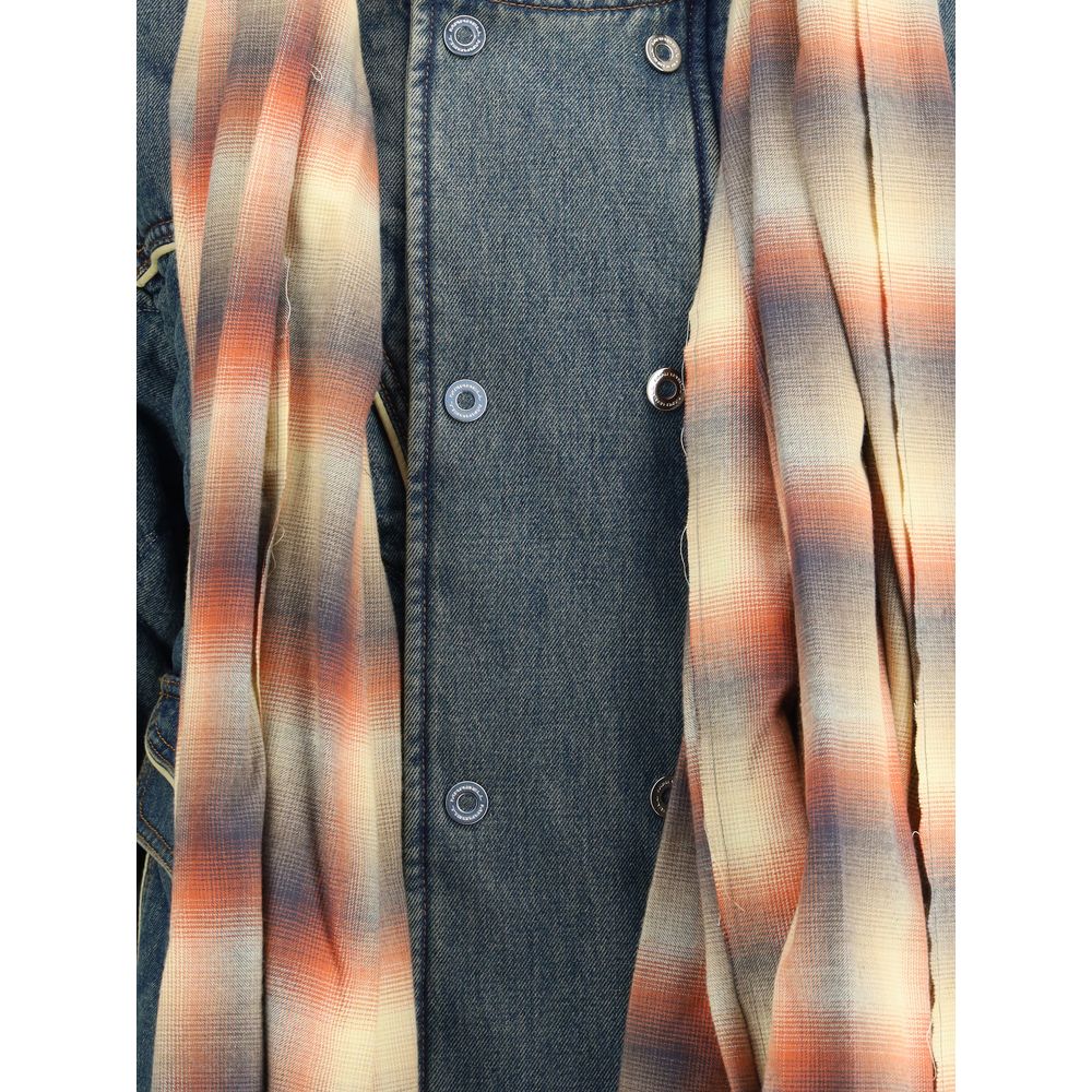 Veste en jean et duvet MARBELL avec écharpe