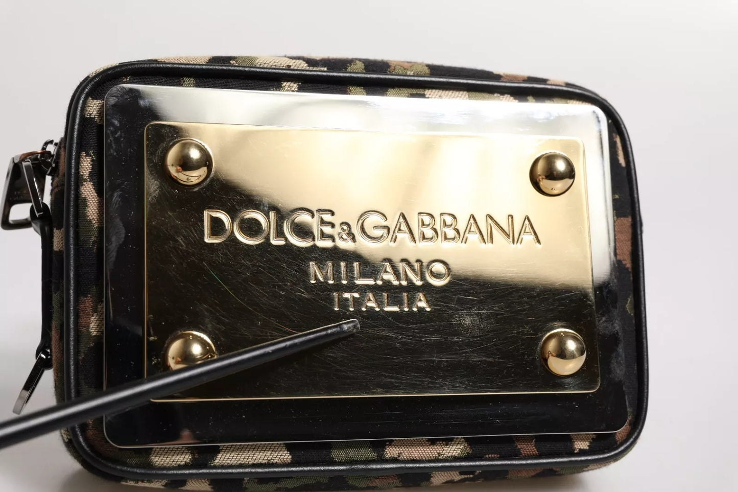 Sac bandoulière Dolce & Gabbana en jacquard léopard multicolore avec logo DG