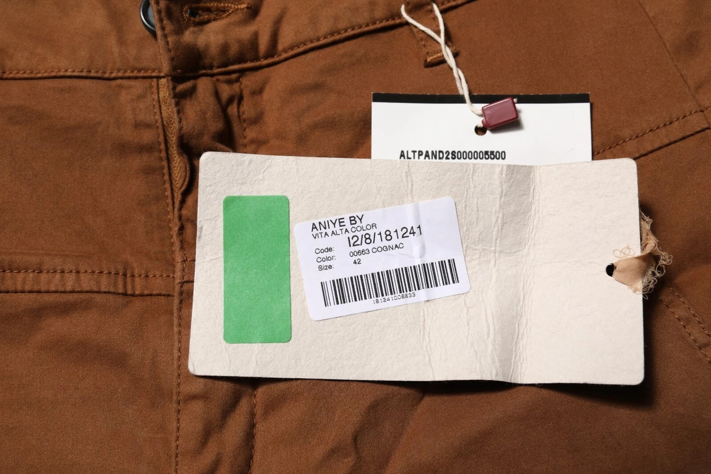 Aniye By Brown broek met hoge taille en wijde pijpen in bruin.