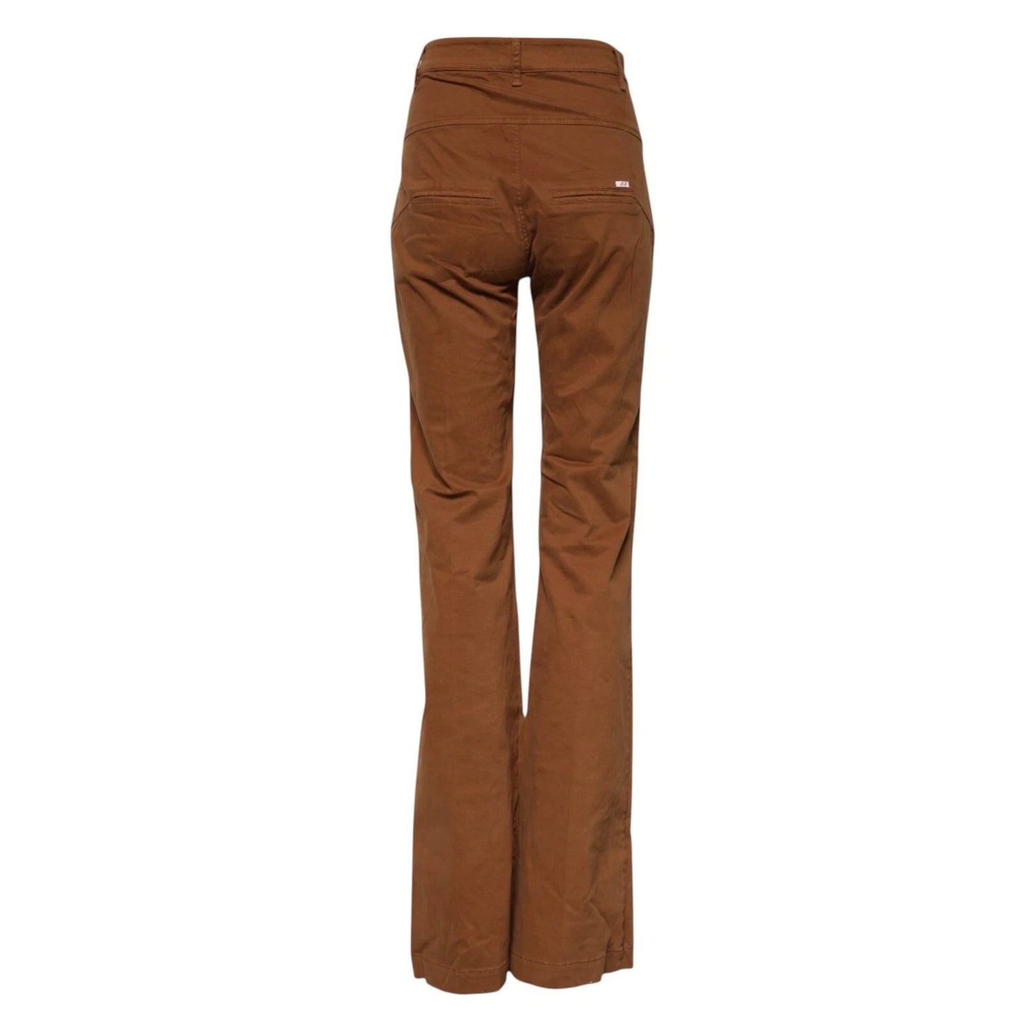 Aniye By Brown broek met hoge taille en wijde pijpen in bruin.