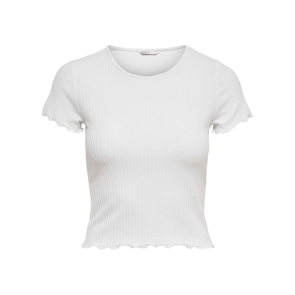 T-shirt blanc en polyester uniquement