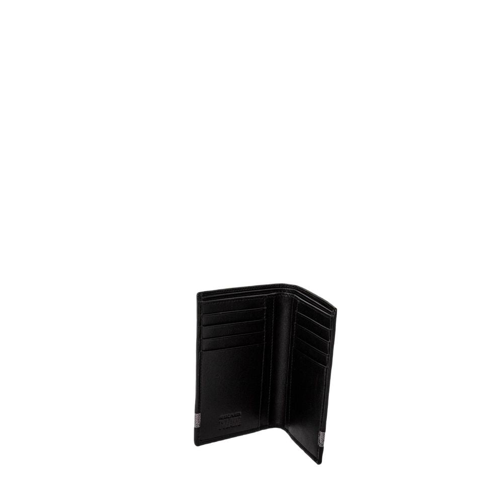 Portefeuille en cuir noir Alviero Martini Prima Classe