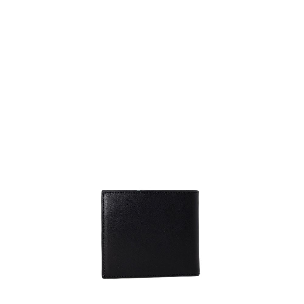 Armani Exchange Zwarte Lederen Portemonnee