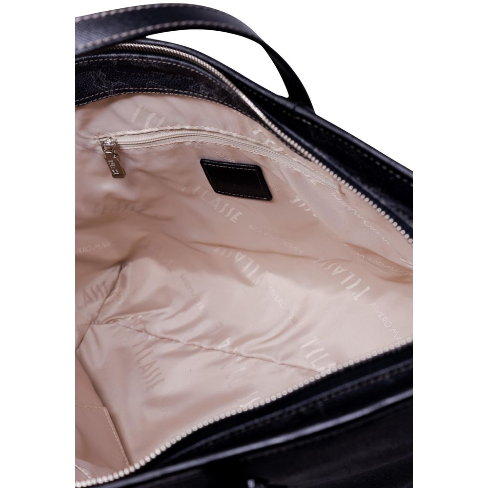 Sac à main en polyester noir Alviero Martini Prima Classe
