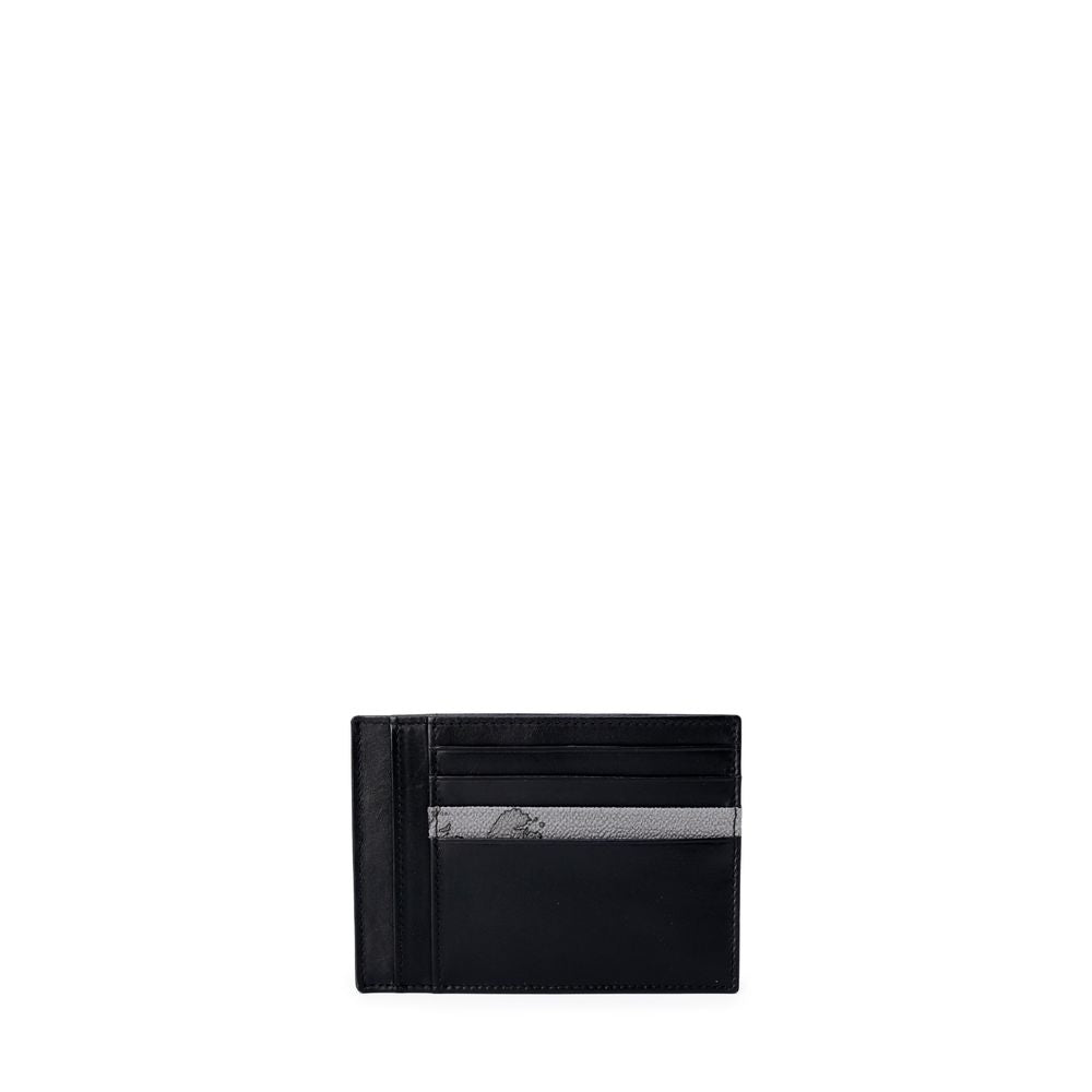 Porte-cartes en cuir gris Alviero Martini Prima Classe