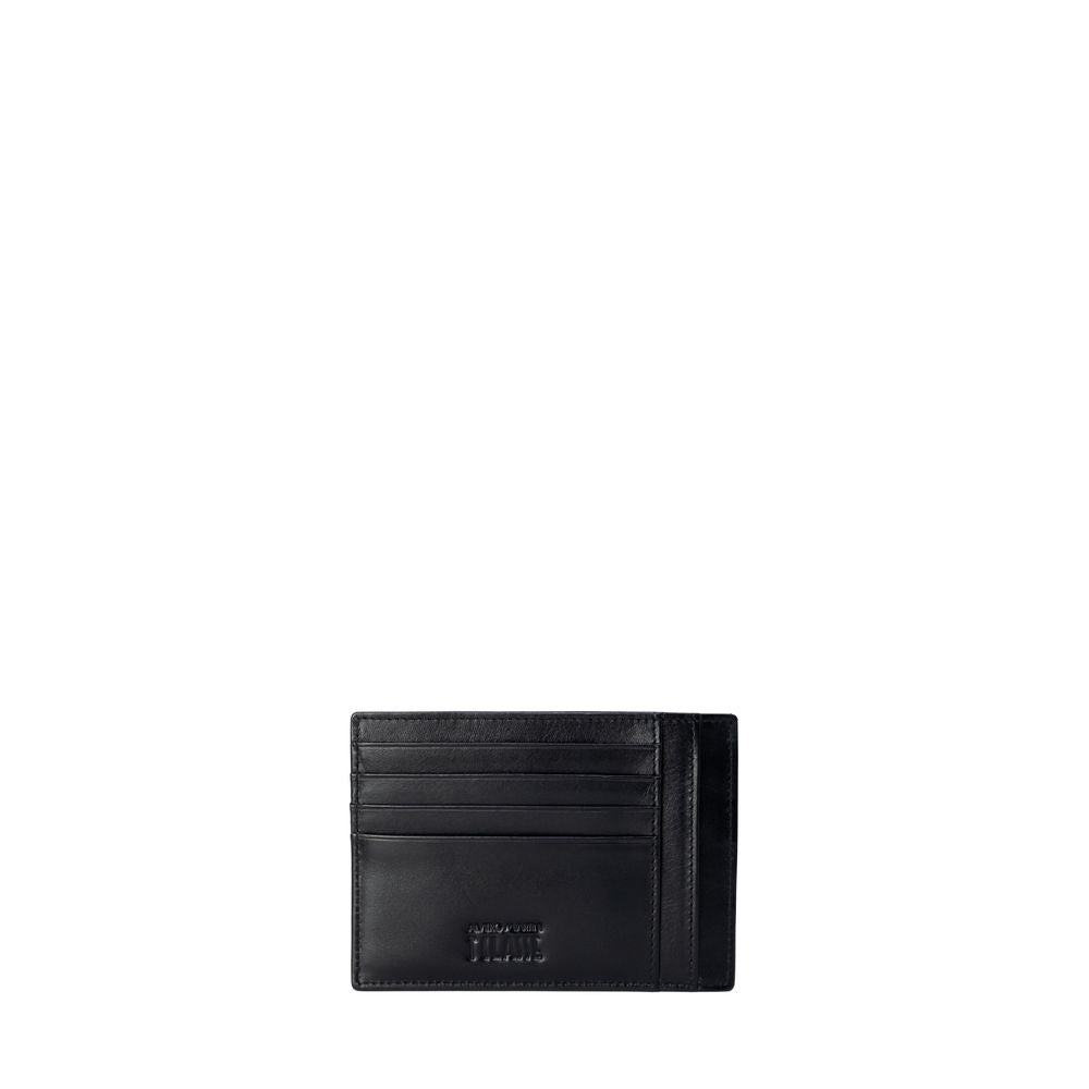 Porte-cartes en cuir gris Alviero Martini Prima Classe