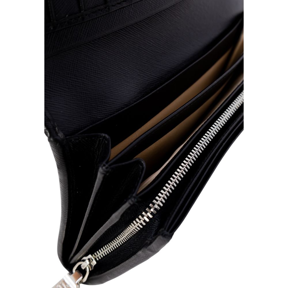 Portefeuille en cuir noir Alviero Martini Prima Classe
