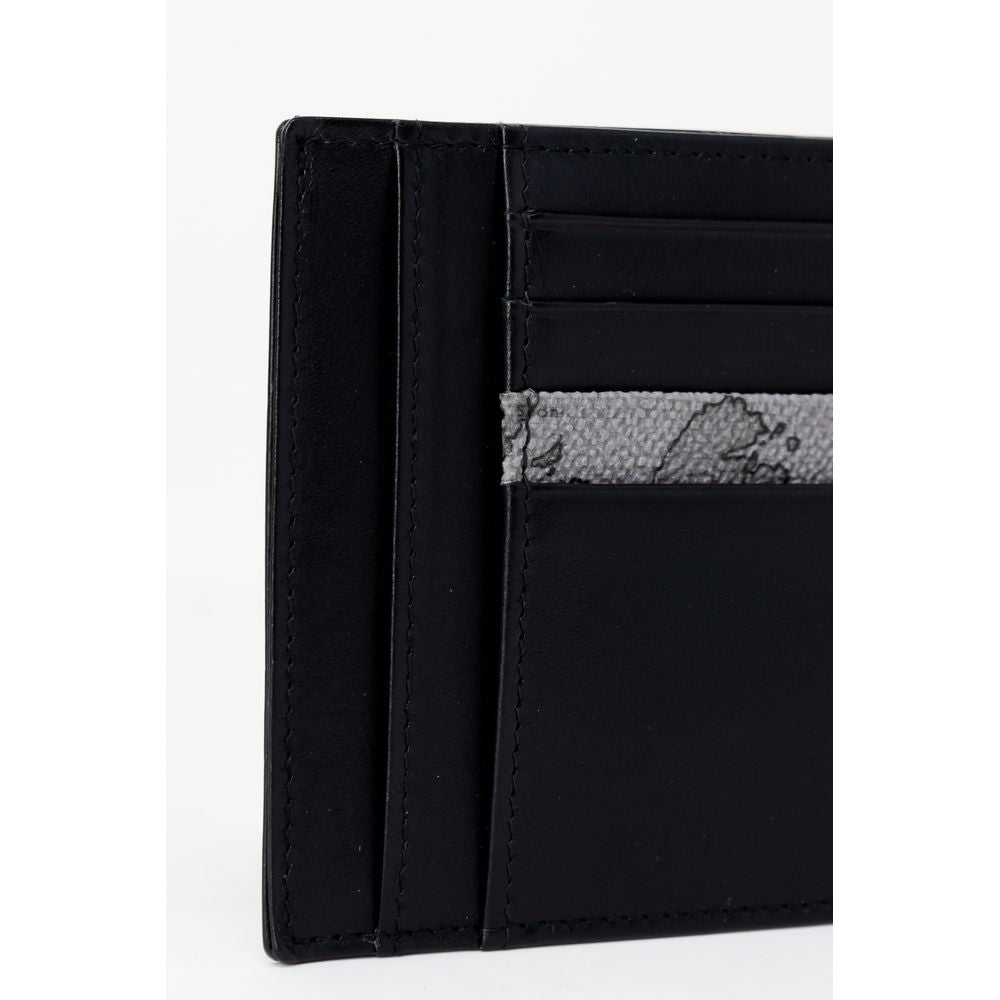 Porte-cartes en cuir gris Alviero Martini Prima Classe