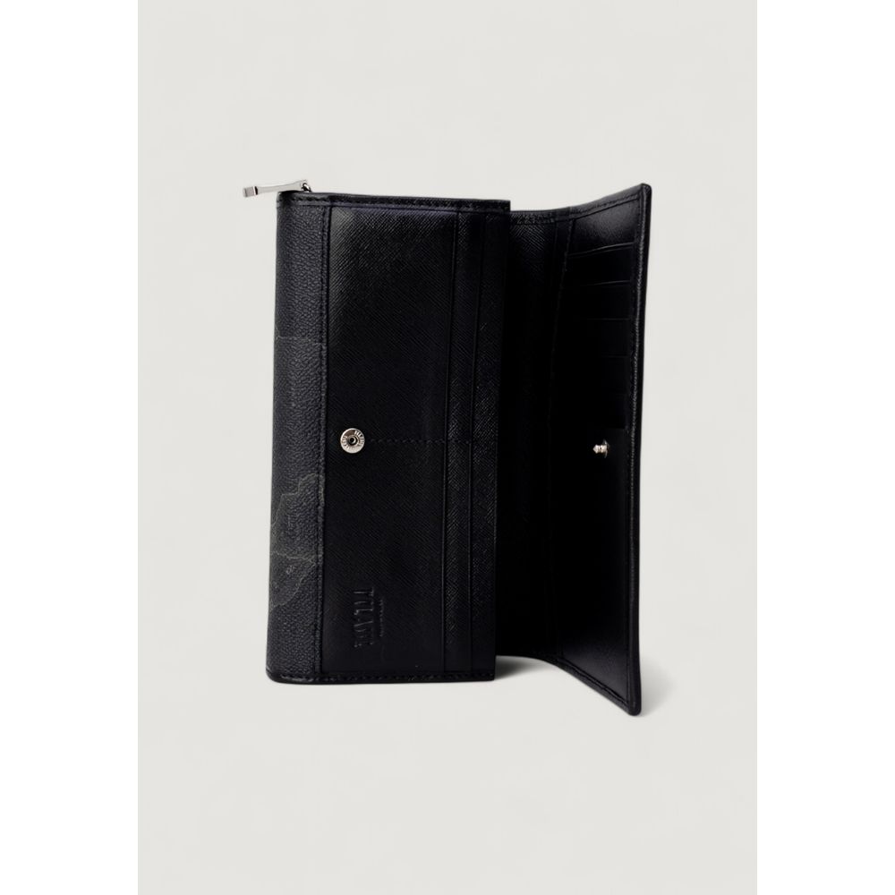 Portefeuille en cuir noir Alviero Martini Prima Classe