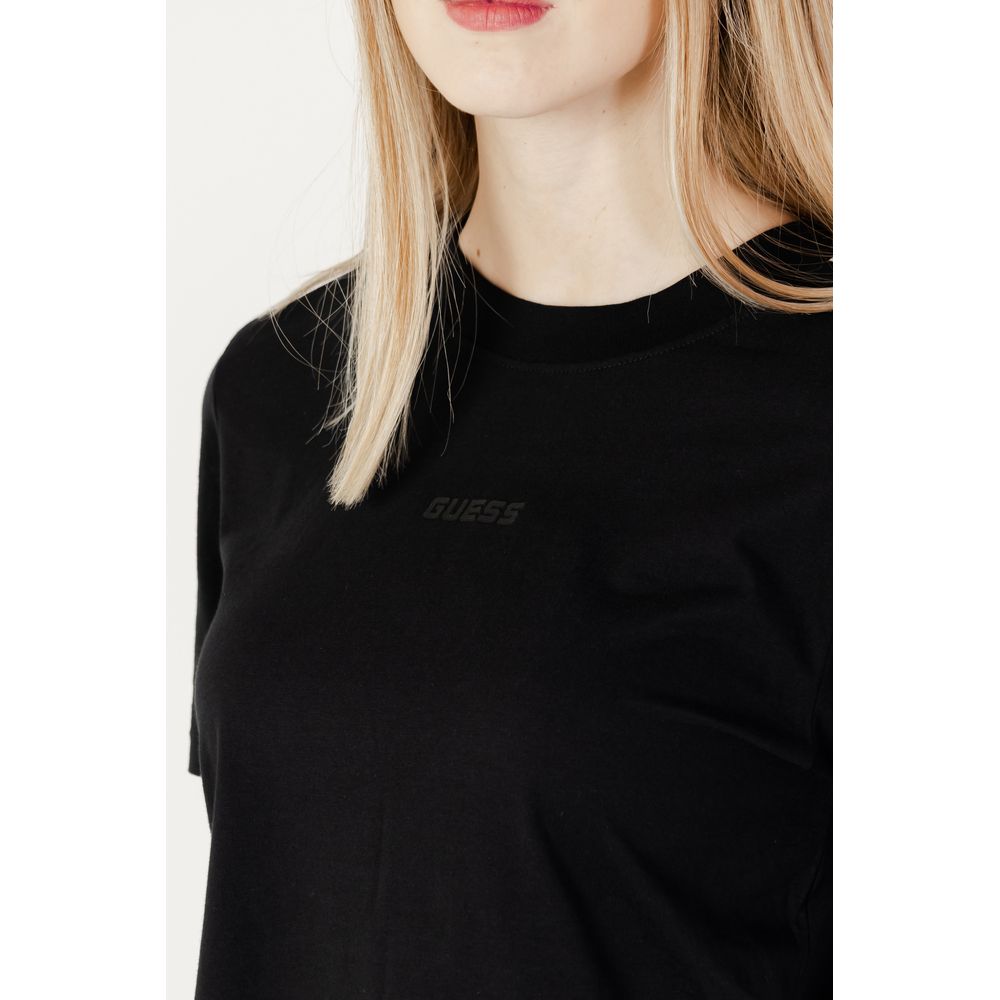 T-shirt en coton noir Guess Active