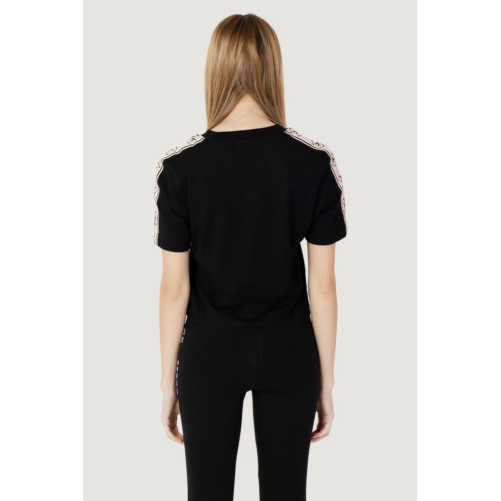 T-shirt en coton noir Guess Active