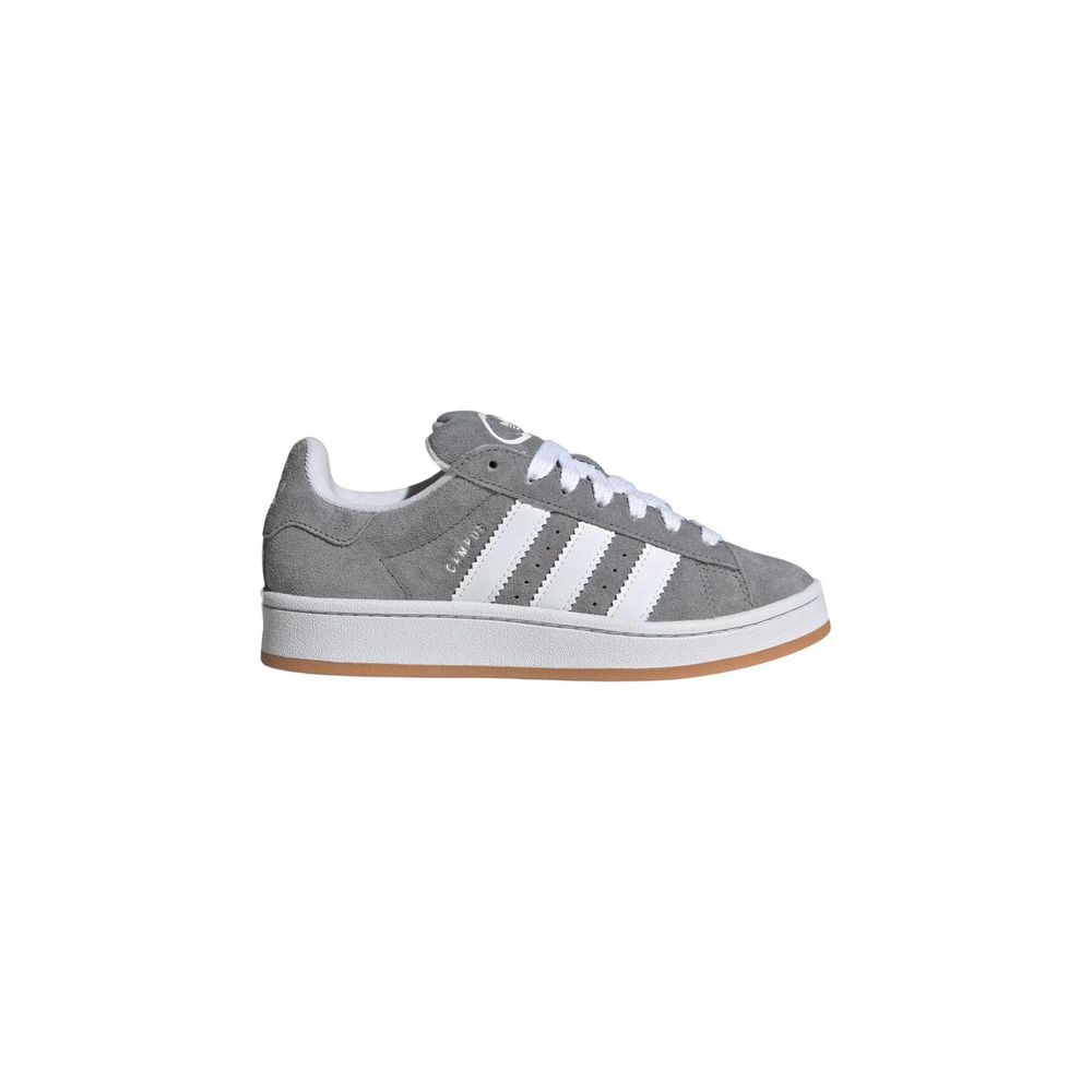 Baskets en cuir gris Adidas
