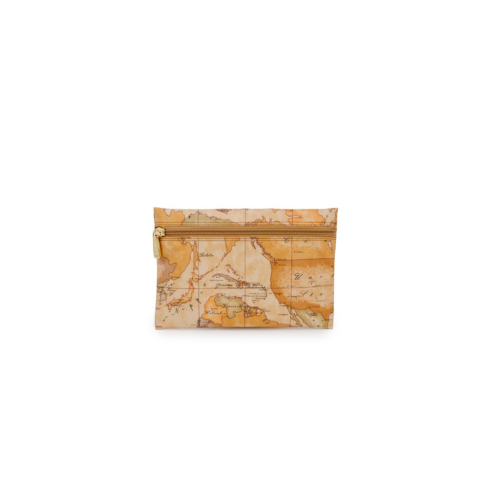 Alviero Martini Prima Classe Beige Polyester Clutch Tas